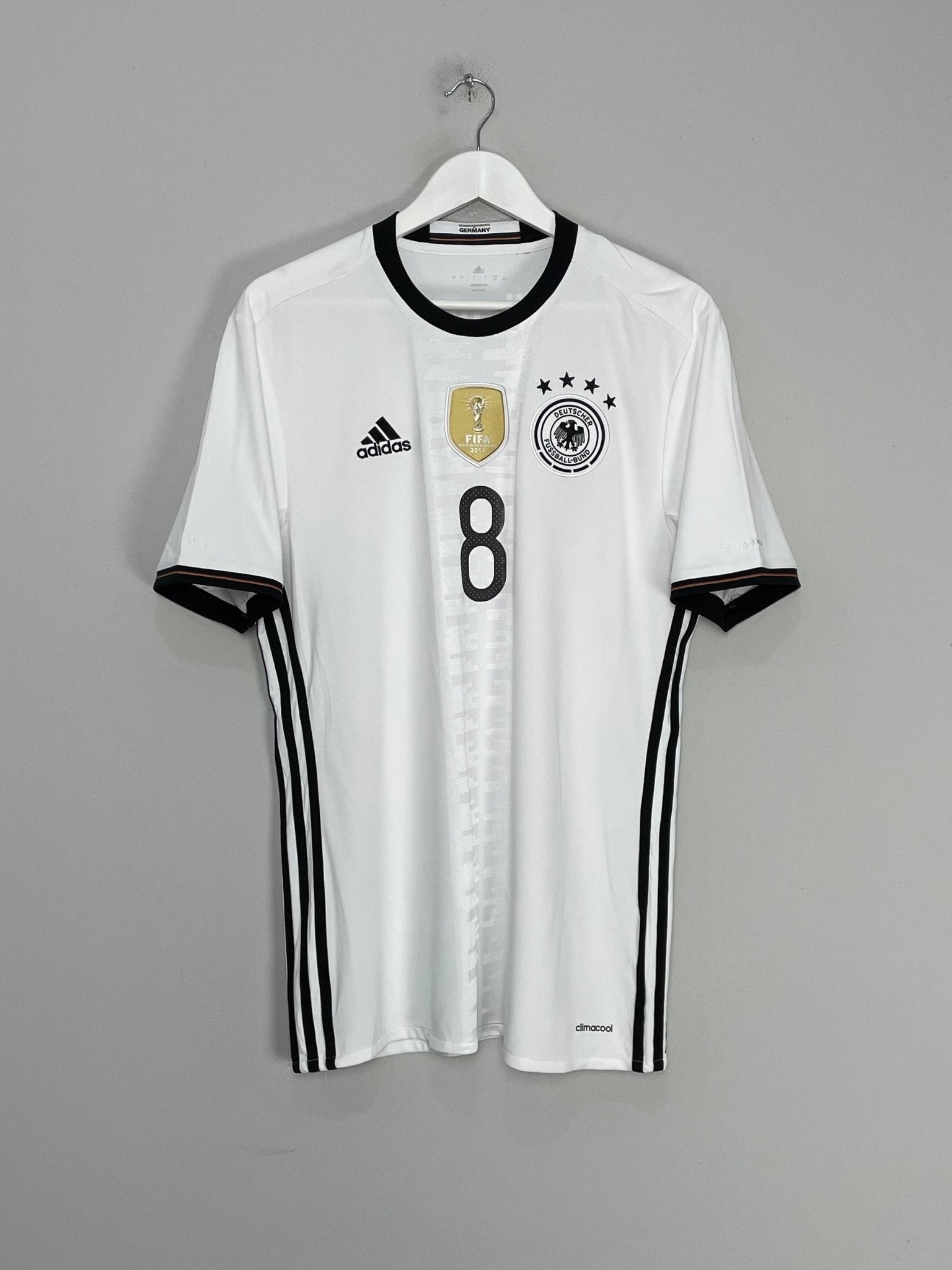 Shop 2015/16 GERMANY OZIL #8 HOME SHIRT (L) ADIDAS, classic football shirts, vintage football shirts & retro soccer jerseys at Cult Kits