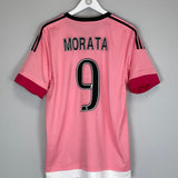2015/16 JUVENTUS MORATA 9 AWAY SHIRT (L) ADIDAS - Cult Kits - Large - Buy Vintage Football Shirts, Authentic Retro Football Shirts For Sale, Classic Football Shirts & Soccer Jersey
