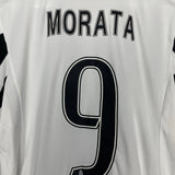 Shop 2015/16 JUVENTUS MORATA #9 HOME SHIRT (M) ADIDAS, classic football shirts, vintage football shirts & retro soccer jerseys at Cult Kits