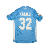 Buy 2015/16 Lazio Cataldi 32 *Supercoppa Final Match Issue* Home Shirt (M) Macron ~ Free worldwide shipping ~ Authentic Vintage Football Shirts from Cult Kits