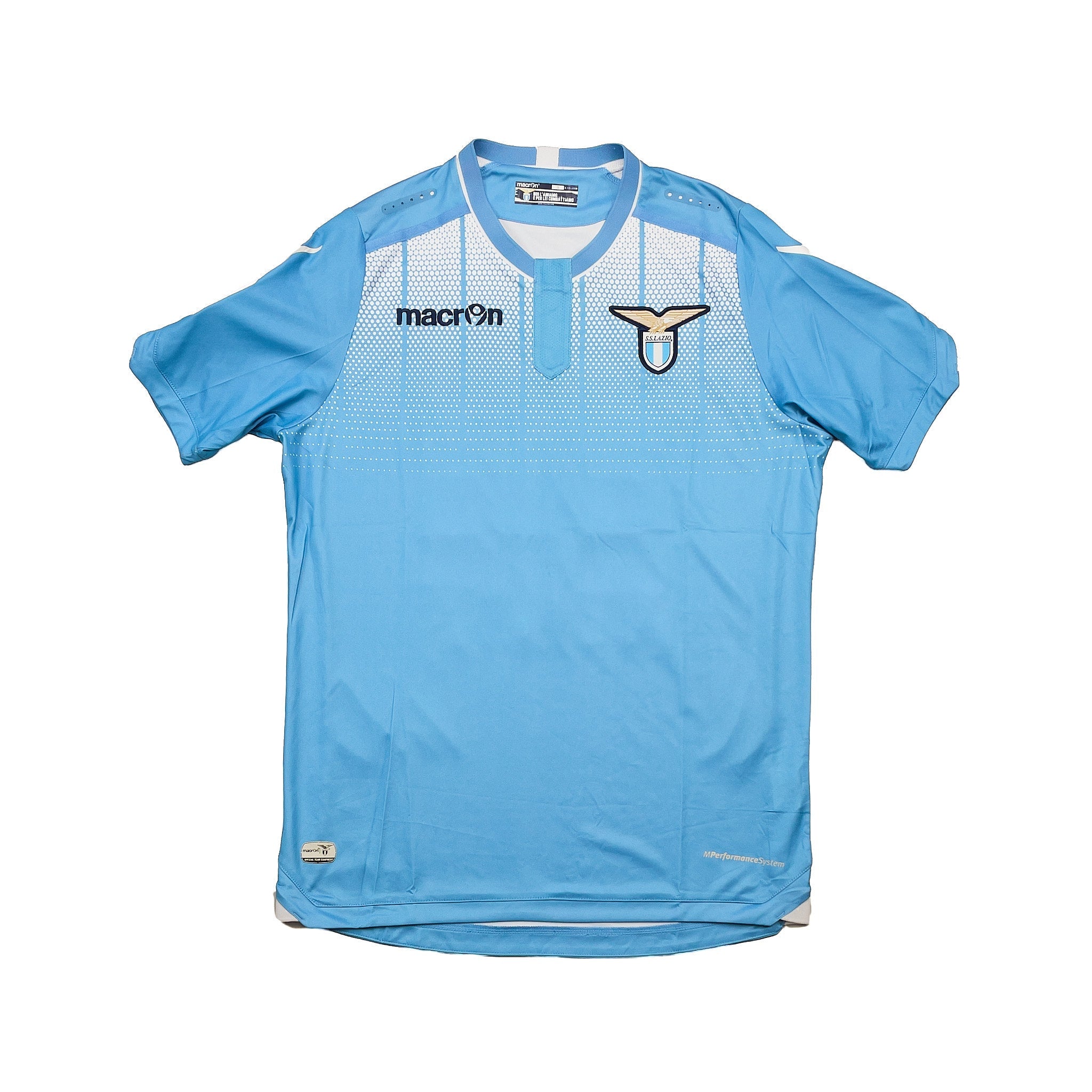 Buy 2015/16 Lazio F.Anderson 10 *Match Issue* Home Shirt (M) Macron ~ Free worldwide shipping ~ Authentic Vintage Football Shirts from Cult Kits