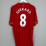 Shop 2015/16 LIVERPOL GERRARD #8 HOME SHIRT (XXL) NEW BALANCE, classic football shirts, vintage football shirts & retro soccer jerseys at Cult Kits