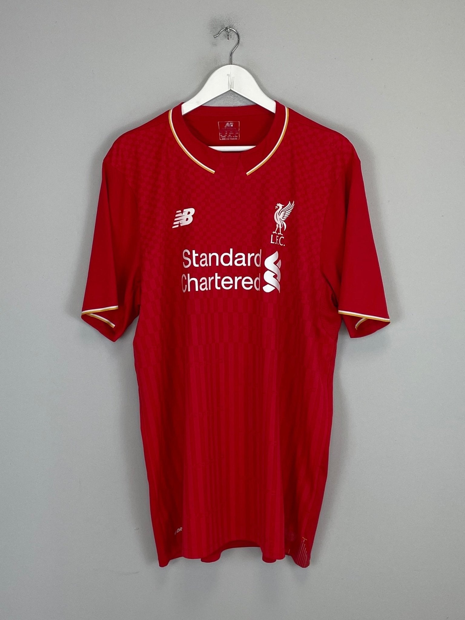 Shop 2015/16 LIVERPOL GERRARD #8 HOME SHIRT (XXL) NEW BALANCE, classic football shirts, vintage football shirts & retro soccer jerseys at Cult Kits