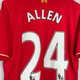 Shop 2015/16 LIVERPOOL ALLEN #24 HOME SHIRT (M) NEW BALANCE, classic football shirts, vintage football shirts & retro soccer jerseys at Cult Kits