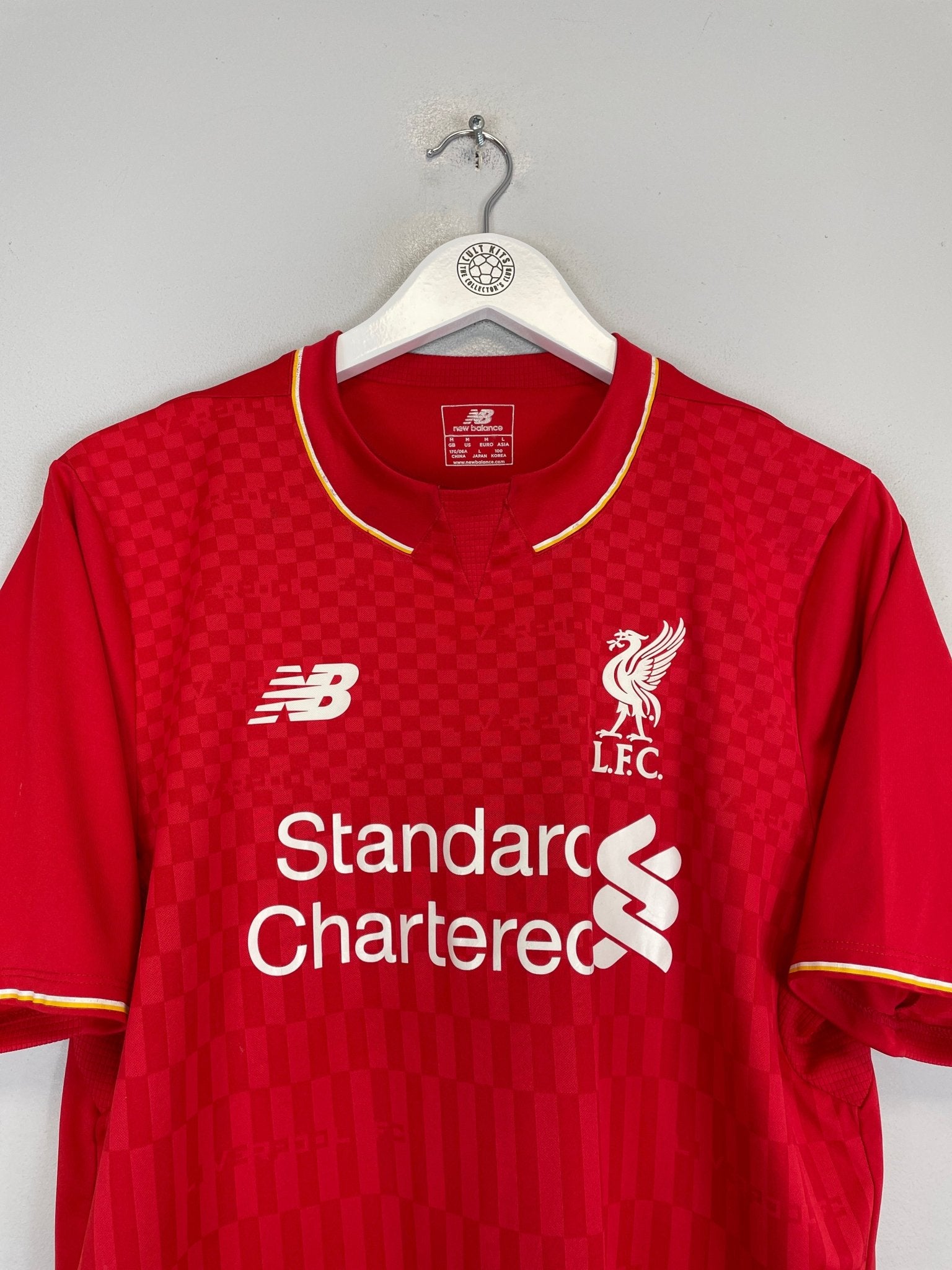 Shop 2015/16 LIVERPOOL ALLEN #24 HOME SHIRT (M) NEW BALANCE, classic football shirts, vintage football shirts & retro soccer jerseys at Cult Kits