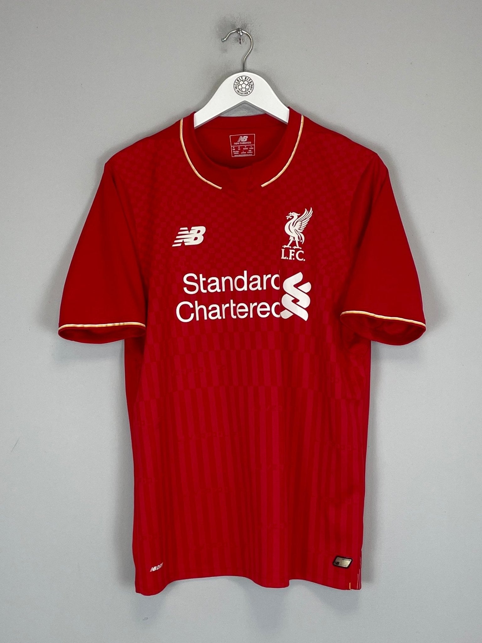 Shop 2015/16 LIVERPOOL ALLEN #24 HOME SHIRT (M) NEW BALANCE, classic football shirts, vintage football shirts & retro soccer jerseys at Cult Kits