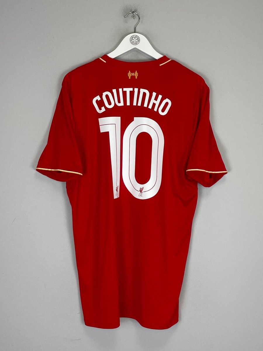 2015/16 LIVERPOOL COUTINHO 10 HOME SHIRT (XL) NEW BALANCE - Cult Kits - XL - Buy Vintage Football Shirts, Authentic Retro Football Shirts For Sale, Classic Football Shirts & Soccer Jersey