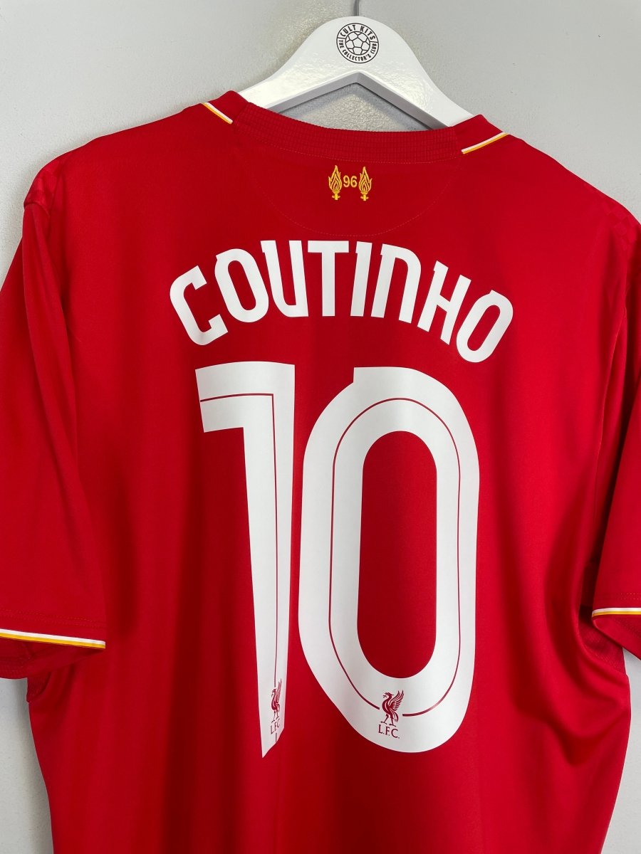 2015/16 LIVERPOOL COUTINHO 10 HOME SHIRT (XL) NEW BALANCE - Cult Kits - XL - Buy Vintage Football Shirts, Authentic Retro Football Shirts For Sale, Classic Football Shirts & Soccer Jersey