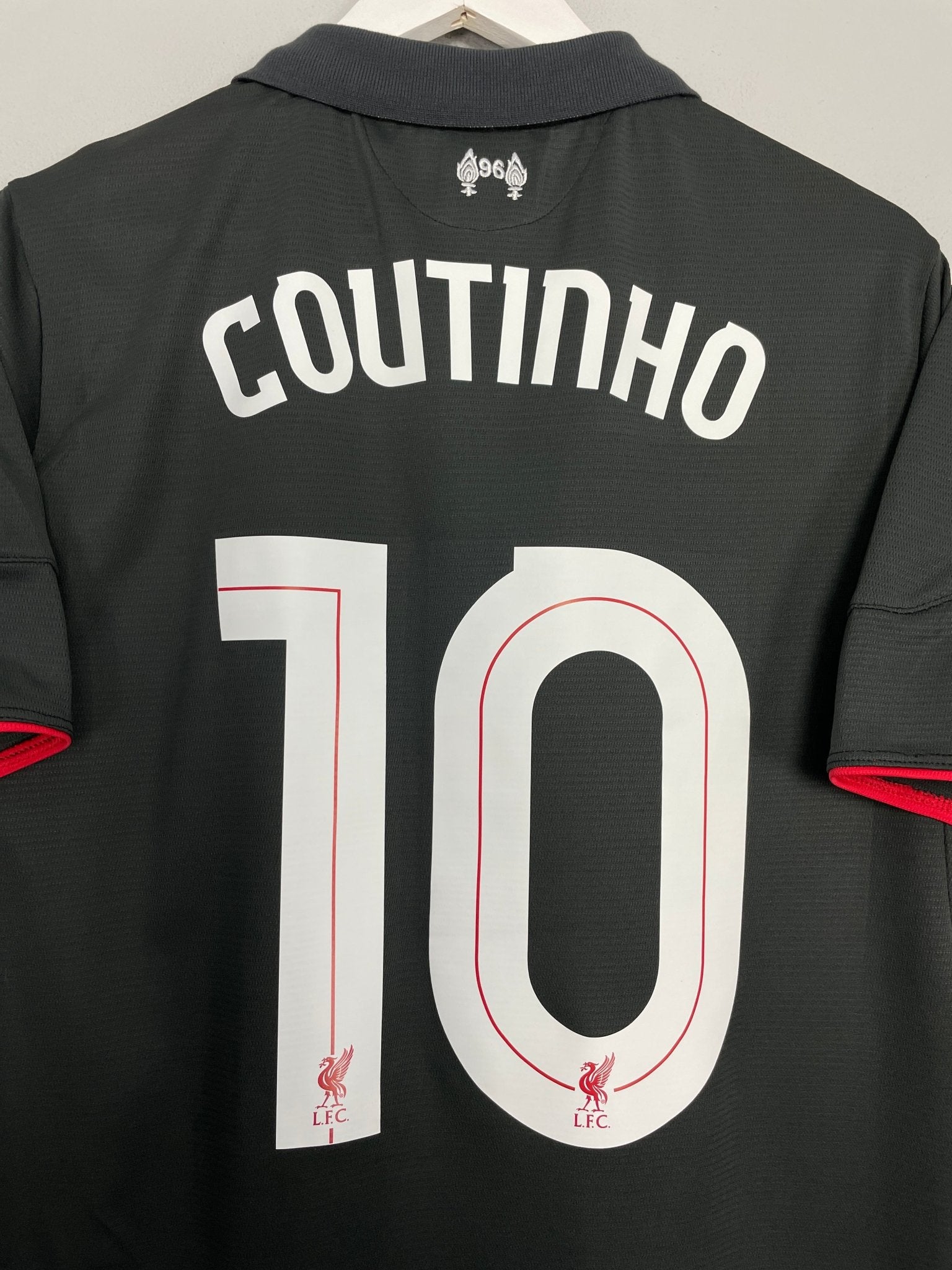 Shop 2015/16 LIVERPOOL COUTINHO #10 THIRD SHIRT (L) NEW BALANCE, classic football shirts, vintage football shirts & retro soccer jerseys at Cult Kits
