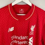 Shop 2015/16 LIVERPOOL GERRARD #8 HOME SHIRT (XL) NEW BALANCE, classic football shirts, vintage football shirts & retro soccer jerseys at Cult Kits