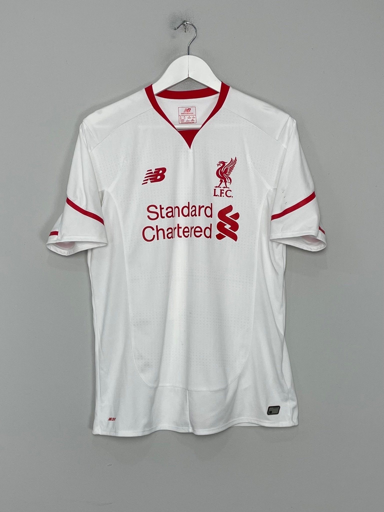 Shop 2015/16 LIVERPOOL LALLANA #20 AWAY SHIRT (M) NEW BALANCE, classic football shirts, vintage football shirts & retro soccer jerseys at Cult Kits