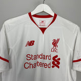 Shop 2015/16 LIVERPOOL LALLANA #20 AWAY SHIRT (M) NEW BALANCE, classic football shirts, vintage football shirts & retro soccer jerseys at Cult Kits