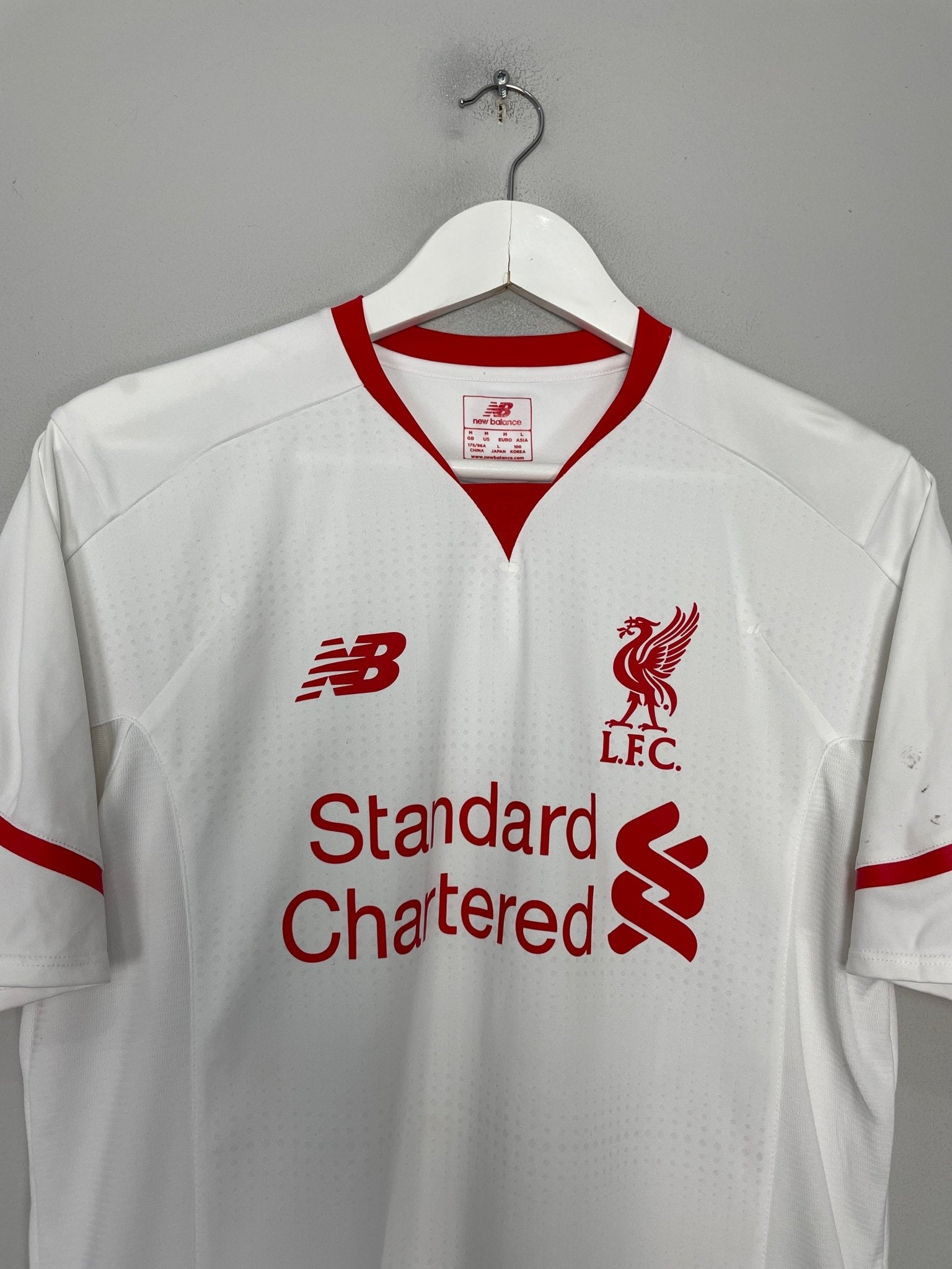 Shop 2015/16 LIVERPOOL LALLANA #20 AWAY SHIRT (M) NEW BALANCE, classic football shirts, vintage football shirts & retro soccer jerseys at Cult Kits