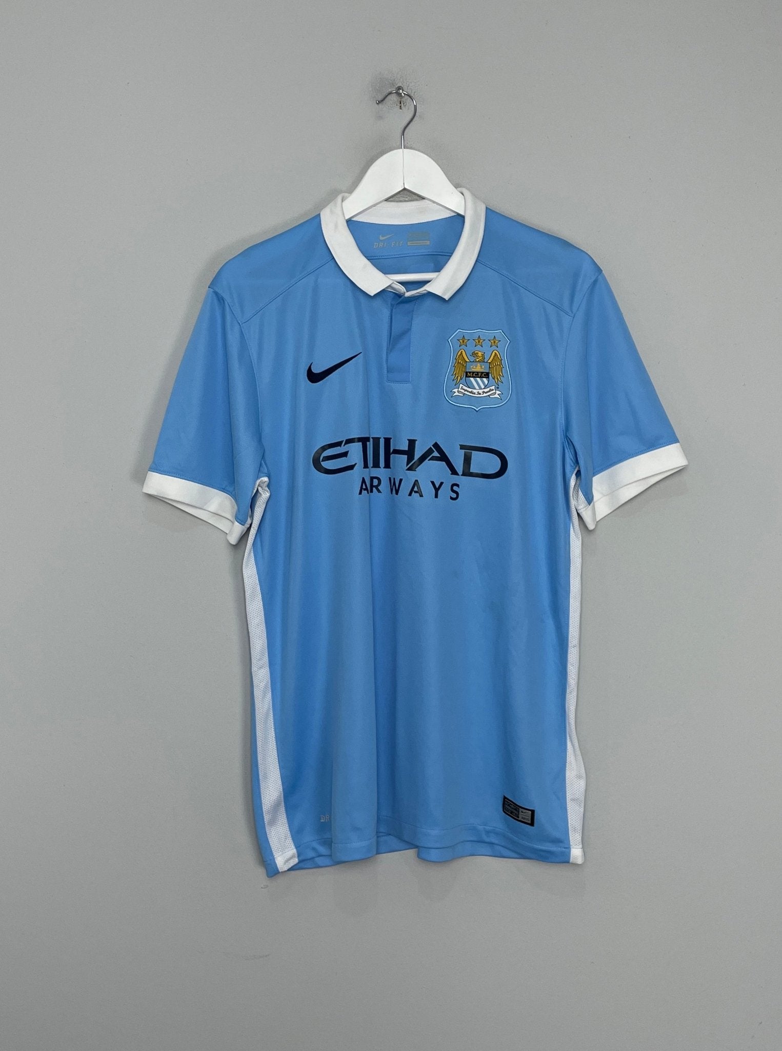 Shop 2015/16 MANCHESTER CITY DE BRUYNE #17 HOME SHIRT (L) NIKE, classic football shirts, vintage football shirts & retro soccer jerseys at Cult Kits