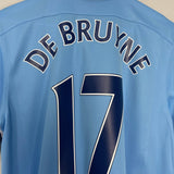 Shop 2015/16 MANCHESTER CITY DE BRUYNE #17 HOME SHIRT (L) NIKE, classic football shirts, vintage football shirts & retro soccer jerseys at Cult Kits
