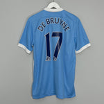 Shop 2015/16 MANCHESTER CITY DE BRUYNE #17 HOME SHIRT (L) NIKE, classic football shirts, vintage football shirts & retro soccer jerseys at Cult Kits