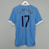 Shop 2015/16 MANCHESTER CITY DE BRUYNE #17 HOME SHIRT (L) NIKE, classic football shirts, vintage football shirts & retro soccer jerseys at Cult Kits