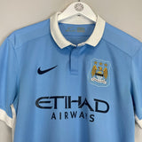 2015/16 MANCHESTER CITY KOMPANY 4 HOME SHIRT (M) NIKE - Cult Kits - Medium - Buy Vintage Football Shirts, Authentic Retro Football Shirts For Sale, Classic Football Shirts & Soccer Jersey