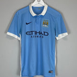 2015/16 MANCHESTER CITY KOMPANY 4 HOME SHIRT (M) NIKE - Cult Kits - Medium - Buy Vintage Football Shirts, Authentic Retro Football Shirts For Sale, Classic Football Shirts & Soccer Jersey