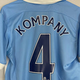2015/16 MANCHESTER CITY KOMPANY 4 HOME SHIRT (M) NIKE - Cult Kits - Medium - Buy Vintage Football Shirts, Authentic Retro Football Shirts For Sale, Classic Football Shirts & Soccer Jersey