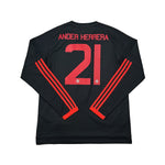 Buy 2015/16 Manchester United Ander Herrera 21 L/S Third Shirt (L) Adidas ~ Free worldwide shipping available ~ Authentic Vintage Football Shirts from Cult Kits