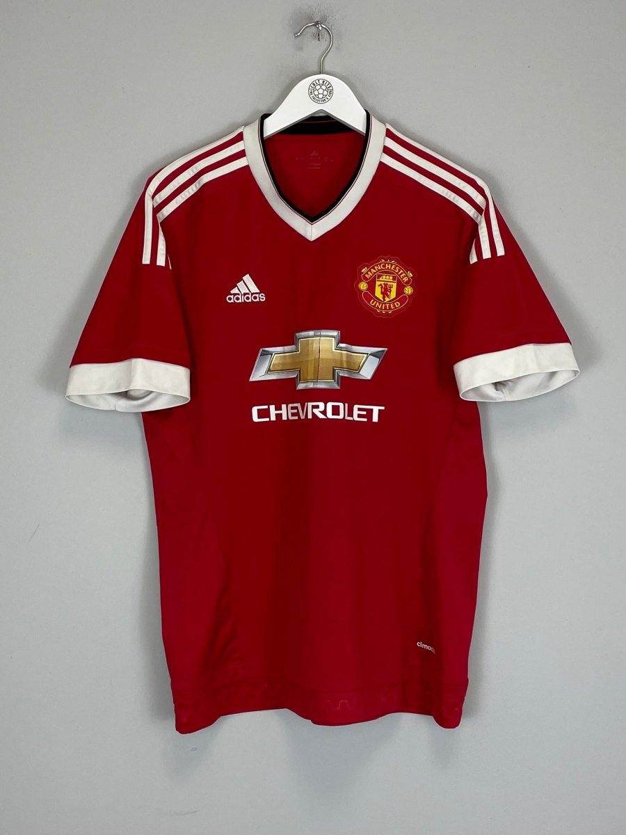 2015/16 MANCHESTER UNITED HOME SHIRT (L) ADIDAS - Cult Kits - Large - Buy Vintage Football Shirts, Authentic Retro Football Shirts For Sale, Classic Football Shirts & Soccer Jersey