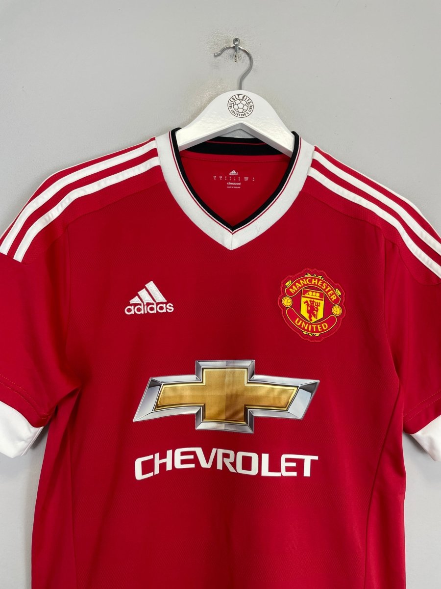 2015/16 MANCHESTER UNITED HOME SHIRT (S) ADIDAS - Cult Kits - Small - Buy Vintage Football Shirts, Authentic Retro Football Shirts For Sale, Classic Football Shirts & Soccer Jersey