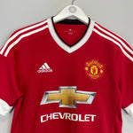 2015/16 MANCHESTER UNITED HOME SHIRT (S) ADIDAS - Cult Kits - Small - Buy Vintage Football Shirts, Authentic Retro Football Shirts For Sale, Classic Football Shirts & Soccer Jersey