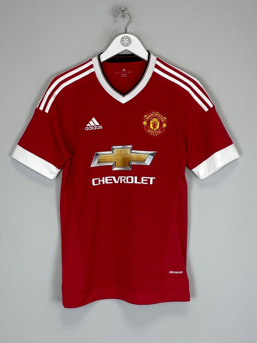 2015/16 MANCHESTER UNITED HOME SHIRT (S) ADIDAS - Cult Kits - Small - Buy Vintage Football Shirts, Authentic Retro Football Shirts For Sale, Classic Football Shirts & Soccer Jersey