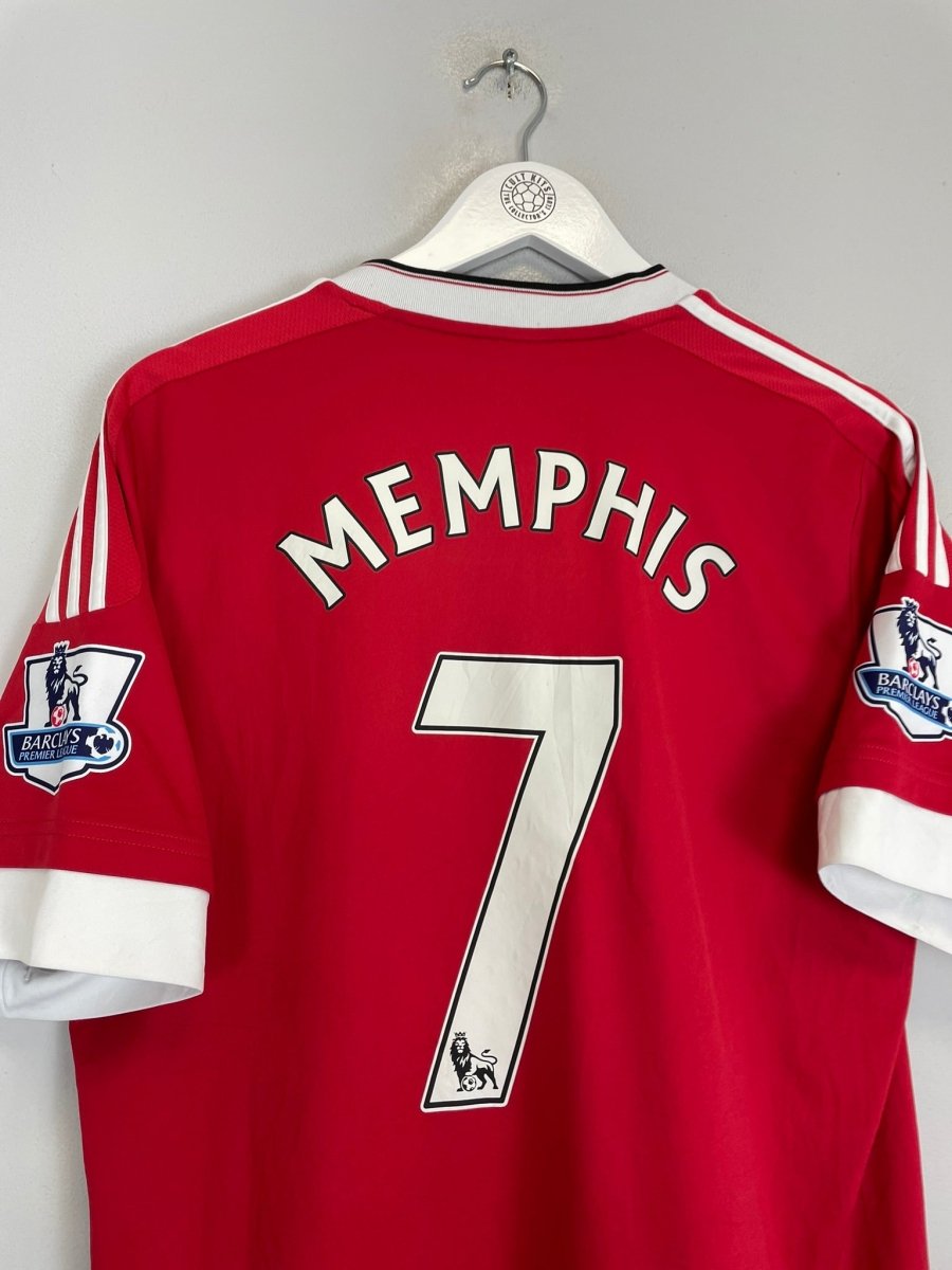 2015/16 MANCHESTER UNITED MEMPHIS 7 HOME SHIRT (L) ADIDAS - Cult Kits - Large - Buy Vintage Football Shirts, Authentic Retro Football Shirts For Sale, Classic Football Shirts & Soccer Jersey