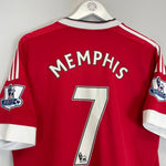 2015/16 MANCHESTER UNITED MEMPHIS 7 HOME SHIRT (L) ADIDAS - Cult Kits - Large - Buy Vintage Football Shirts, Authentic Retro Football Shirts For Sale, Classic Football Shirts & Soccer Jersey