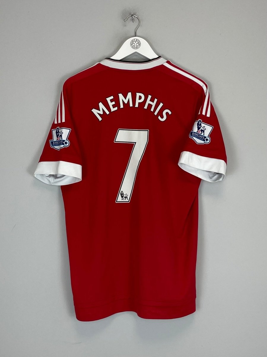 2015/16 MANCHESTER UNITED MEMPHIS 7 HOME SHIRT (L) ADIDAS - Cult Kits - Large - Buy Vintage Football Shirts, Authentic Retro Football Shirts For Sale, Classic Football Shirts & Soccer Jersey