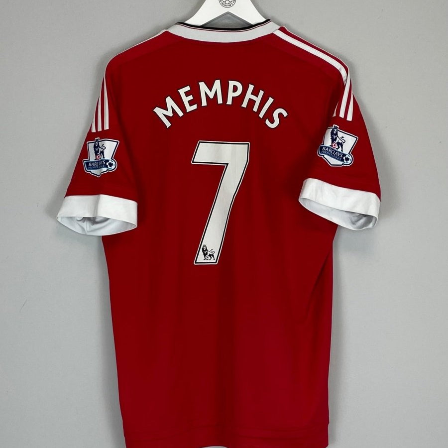 2015/16 MANCHESTER UNITED MEMPHIS 7 HOME SHIRT (L) ADIDAS - Cult Kits - Large - Buy Vintage Football Shirts, Authentic Retro Football Shirts For Sale, Classic Football Shirts & Soccer Jersey