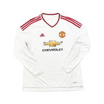 Buy 2015/16 Manchester United Rashford 39 L/S Away Shirt (XL) Adidas ~ Free worldwide shipping available ~ Authentic Vintage Football Shirts from Cult Kits