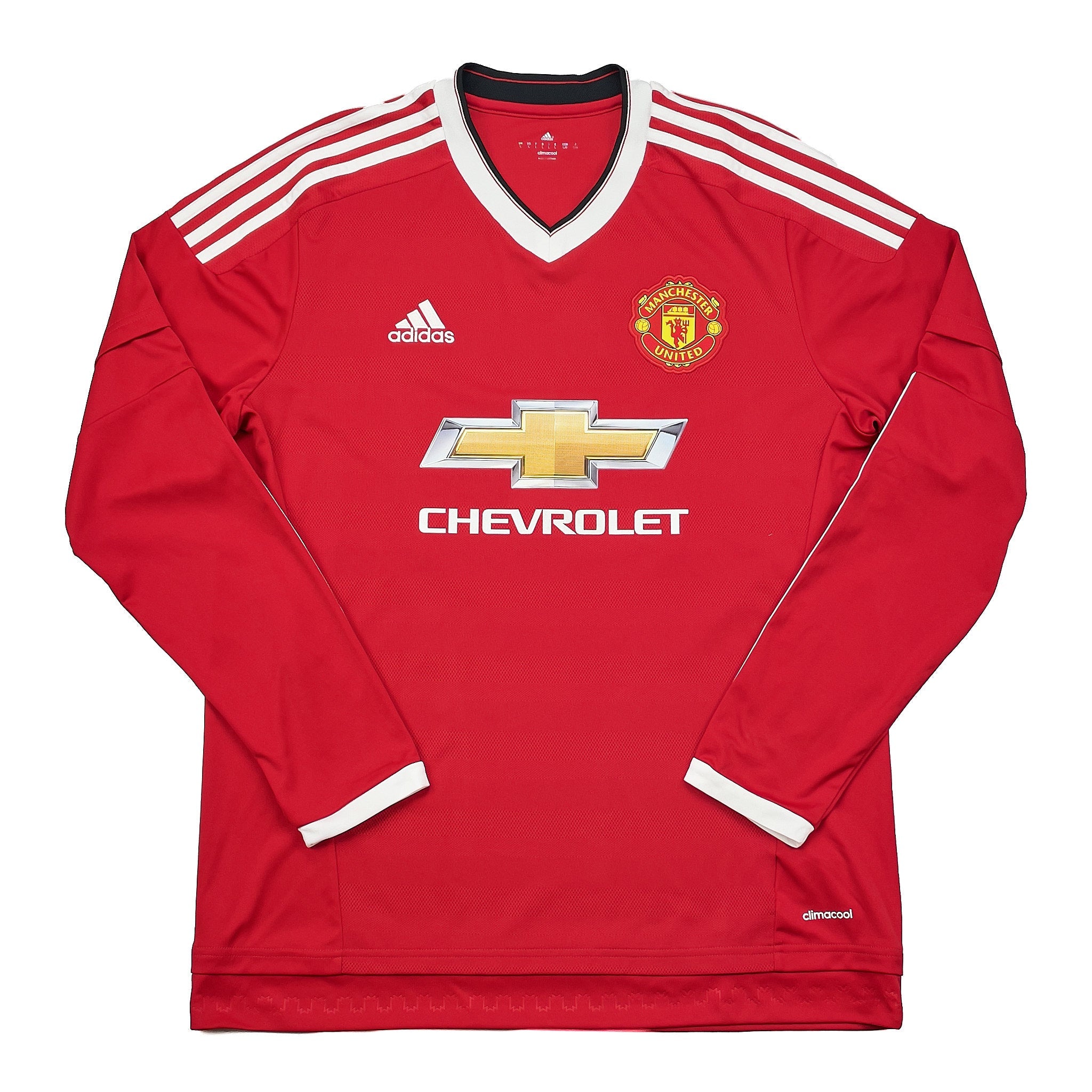 Buy 2015/16 MANCHESTER UNITED RASHFORD 39 L/S HOME SHIRT (L) ADIDAS ~ Free worldwide shipping available ~ Authentic Vintage Football Shirts from Cult Kits