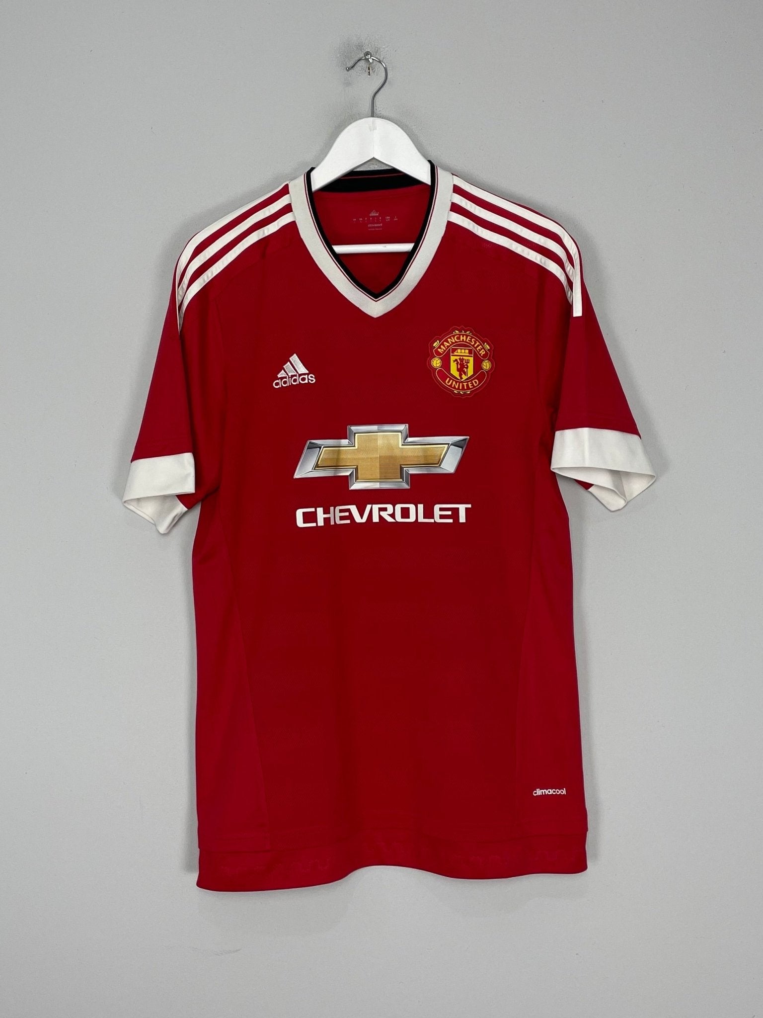 Shop 2015/16 MANCHESTER UNITED ROONEY #10 HOME SHIRT (L) ADIDAS, classic football shirts, vintage football shirts & retro soccer jerseys at Cult Kits