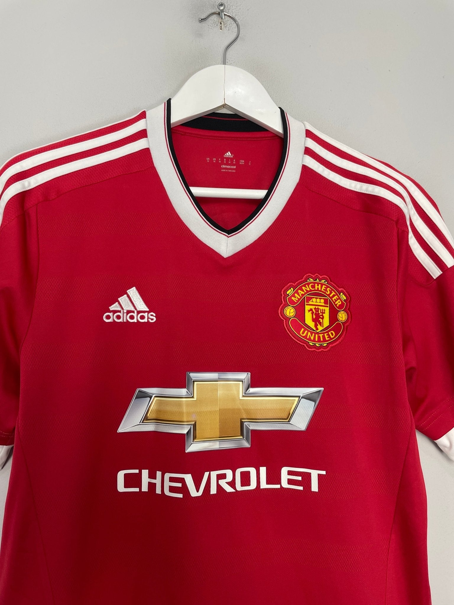 Shop 2015/16 MANCHESTER UNITED ROONEY #10 HOME SHIRT (M) ADIDAS, classic football shirts, vintage football shirts & retro soccer jerseys at Cult Kits