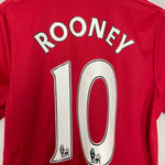 Shop 2015/16 MANCHESTER UNITED ROONEY #10 HOME SHIRT (M) ADIDAS, classic football shirts, vintage football shirts & retro soccer jerseys at Cult Kits