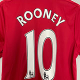 Shop 2015/16 MANCHESTER UNITED ROONEY #10 HOME SHIRT (M) ADIDAS, classic football shirts, vintage football shirts & retro soccer jerseys at Cult Kits