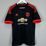 Shop 2015/16 MANCHESTER UNITED ROONEY #10 THIRD SHIRT (L) ADIDAS, classic football shirts, vintage football shirts & retro soccer jerseys at Cult Kits