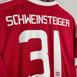 Shop 2015/16 MANCHESTER UNITED SCHWEINSTEIGER #31 HOME SHIRT (XL) ADIDAS, classic football shirts, vintage football shirts & retro soccer jerseys at Cult Kits