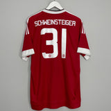 Shop 2015/16 MANCHESTER UNITED SCHWEINSTEIGER #31 HOME SHIRT (XL) ADIDAS, classic football shirts, vintage football shirts & retro soccer jerseys at Cult Kits
