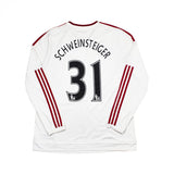 Buy 2015/16 Manchester United Schweinsteiger 31 L/S Away Shirt (XL) Adidas ~ Free worldwide shipping ~ Authentic Vintage Football Shirts from Cult Kits