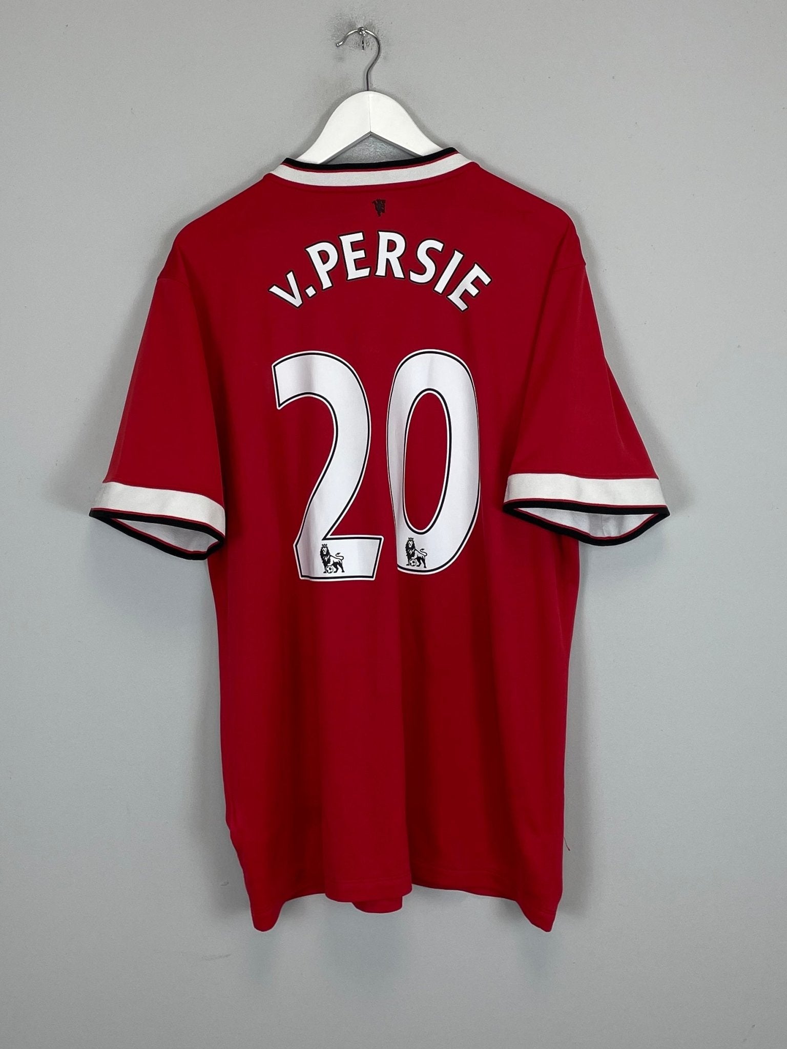 Shop 2015/16 MANCHESTER UNITED V.PERSIE #20 HOME SHIRT (XL) NIKE, classic football shirts, vintage football shirts & retro soccer jerseys at Cult Kits
