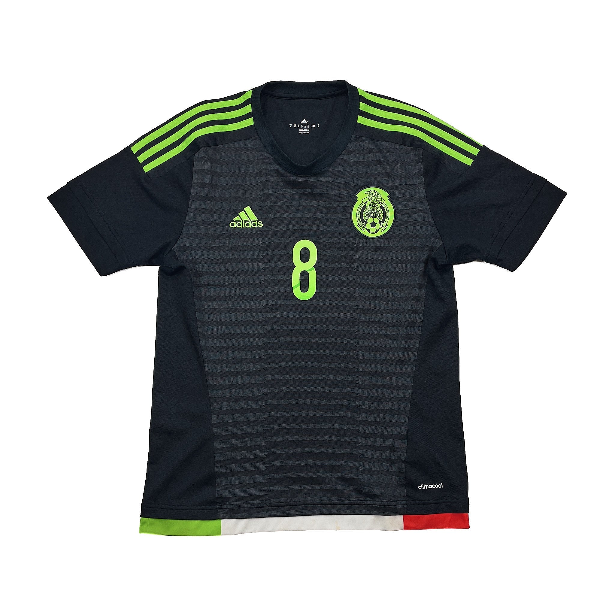 Buy 2015/16 MEXICO DOS SANTOS 8 HOME SHIRT (M) ADIDAS ~ Free worldwide shipping available ~ Authentic Vintage Football Shirts from Cult Kits