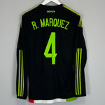 Shop 2015/16 MEXICO MARQUEZ #4 *PLAYER ISSUE* L/S HOME SHIRT (S) ADIDAS, classic football shirts, vintage football shirts & retro soccer jerseys at Cult Kits