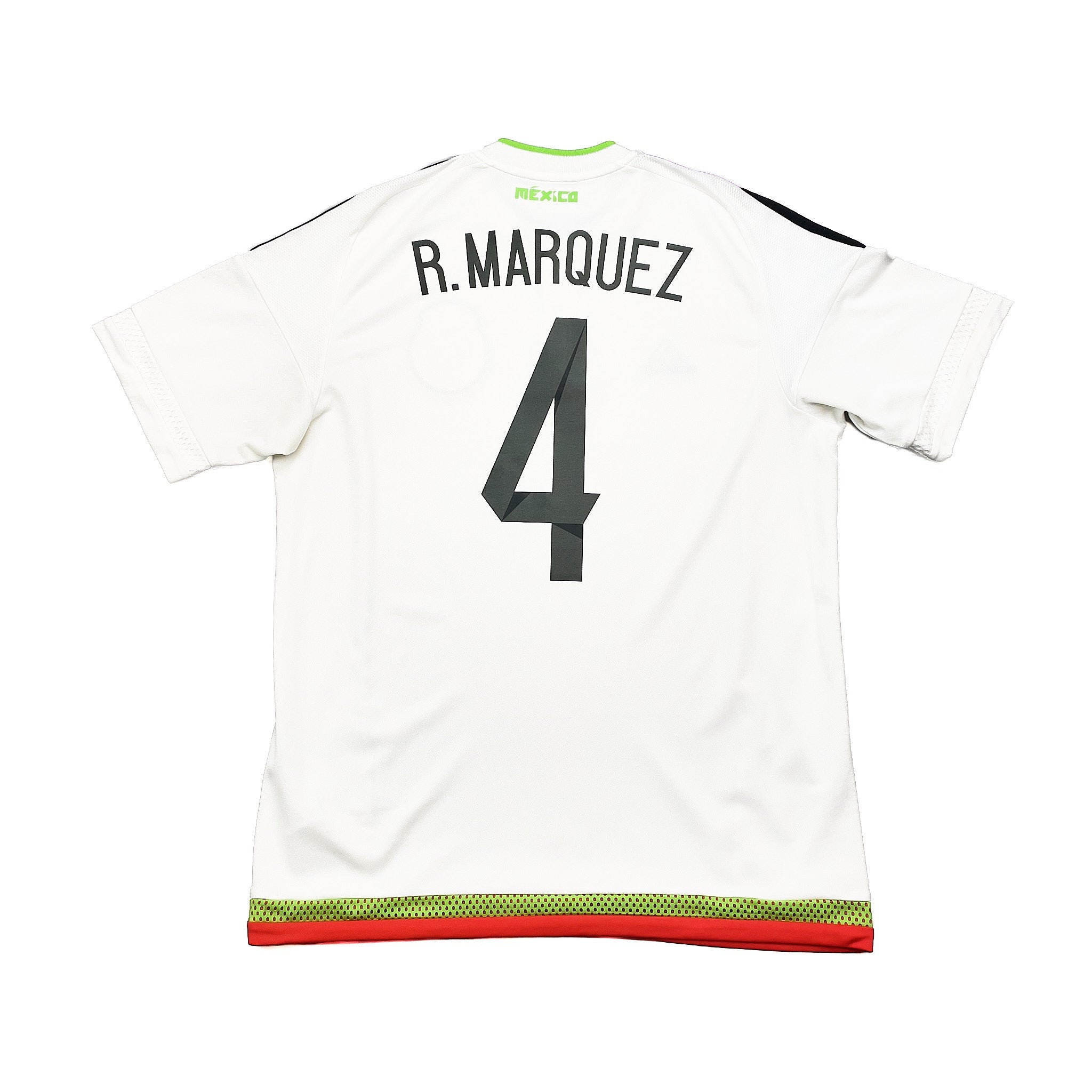 Buy 2015/16 Mexico R.Marquez 4 Away Shirt (M) Adidas ~ Free worldwide shipping available ~ Authentic Vintage Football Shirts from Cult Kits