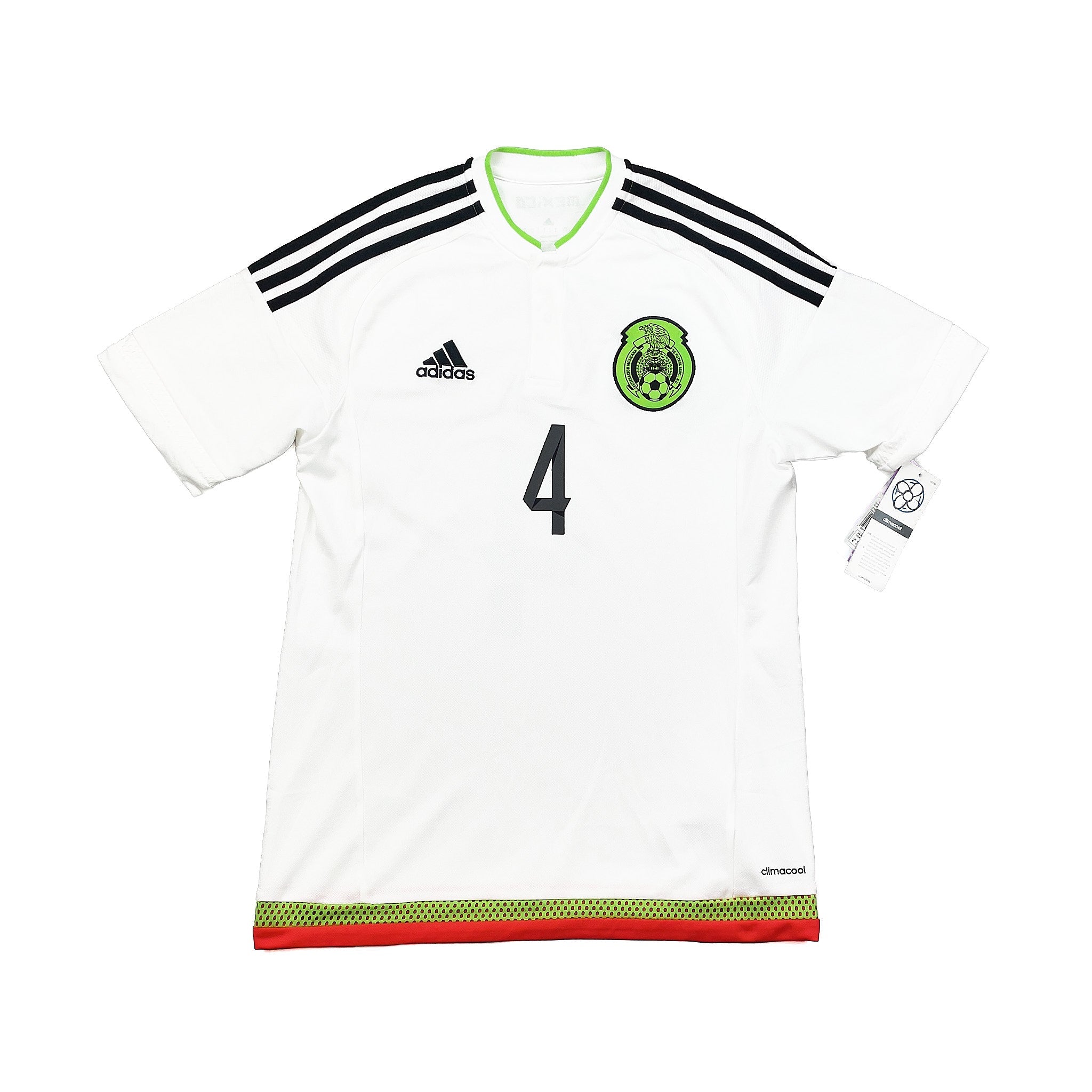 Buy 2015/16 MEXICO R.MARQUEZ 4 *BNWT* AWAY SHIRT (S) ADIDAS ~ Free worldwide shipping available ~ Authentic Vintage Football Shirts from Cult Kits