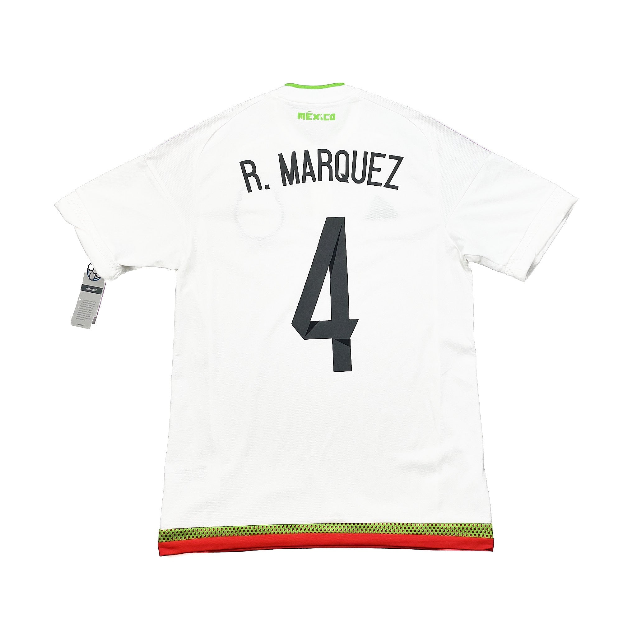 Buy 2015/16 MEXICO R.MARQUEZ 4 *BNWT* AWAY SHIRT (S) ADIDAS ~ Free worldwide shipping available ~ Authentic Vintage Football Shirts from Cult Kits