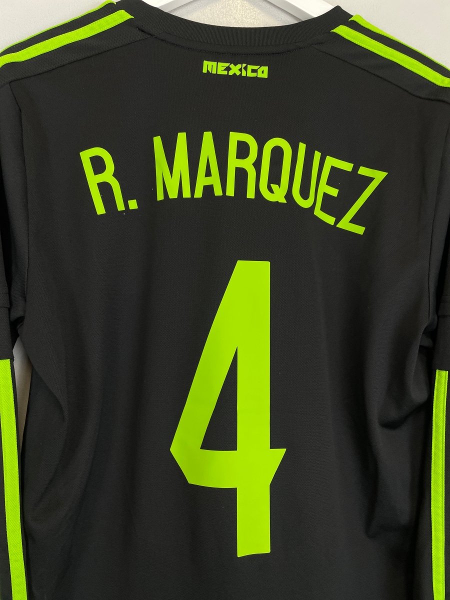 2015/16 MEXICO R.MARQUEZ 4 L/S AWAY SHIRT (M) ADIDAS - Cult Kits - Medium - Buy Vintage Football Shirts, Authentic Retro Football Shirts For Sale, Classic Football Shirts & Soccer Jersey